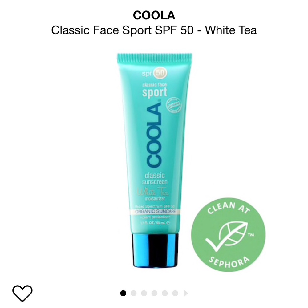 Coola Sport Sunscreen in White Tea, 1.7 fl oz